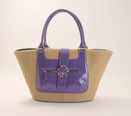Kim Gravel Glam Harbor Raffia Tote