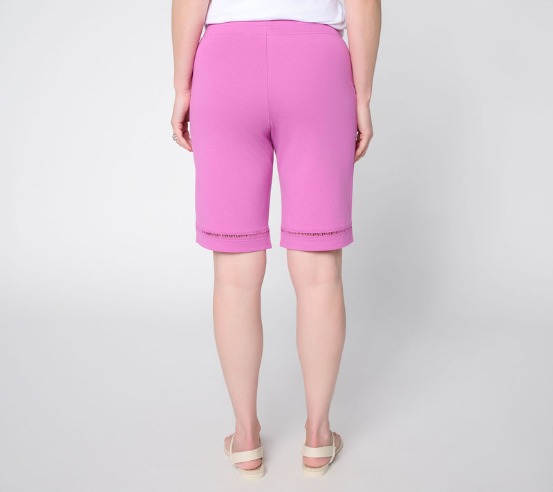 Denim & Co. Active Regular French Terry Bermuda Shorts — View 10