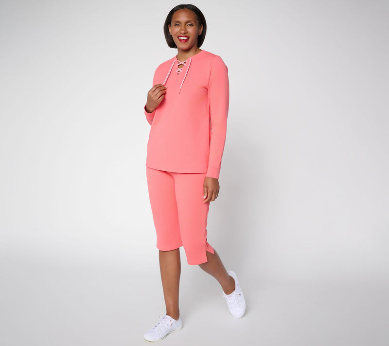 Denim & Co. Active Regular EasyWear French Terry Set — View 9