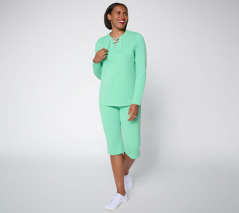 Denim & Co. Active Regular EasyWear French Terry Set — View 5