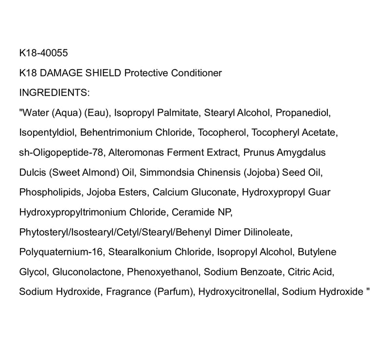 K18 DAMAGE SHIELD Protective Conditioner — View 2