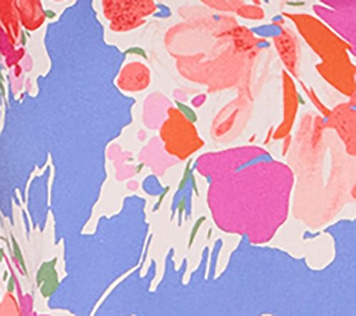 nicole by Nicole Miller Stretch Challis Printed Boho Blouse — View 10