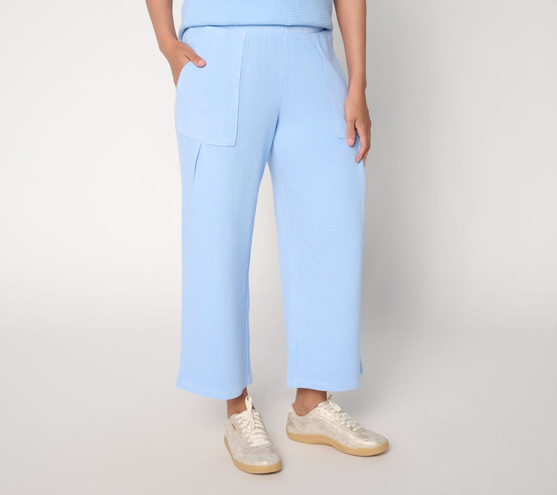 AnyBody Tall Washed Waffle Cropped Pant — View 13