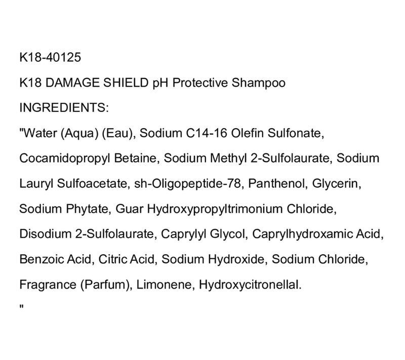 K18 DAMAGE SHIELD pH Protective Shampoo — View 2
