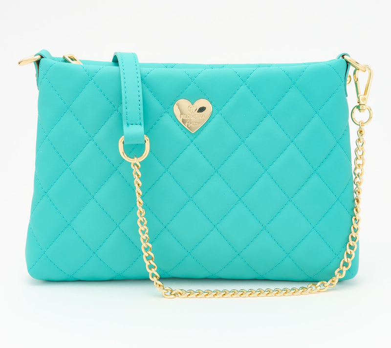 Filomena Amore Lady Positano Quilted Leather Crossbody Clutch — View 11