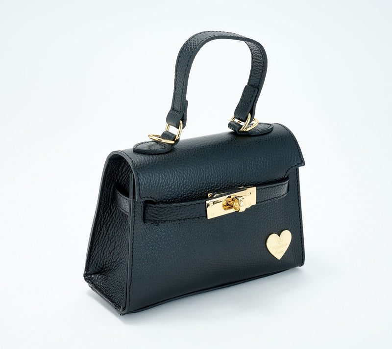Filomena Amore Iconic Leather Lady Bag with Crossbody Strap — View 3