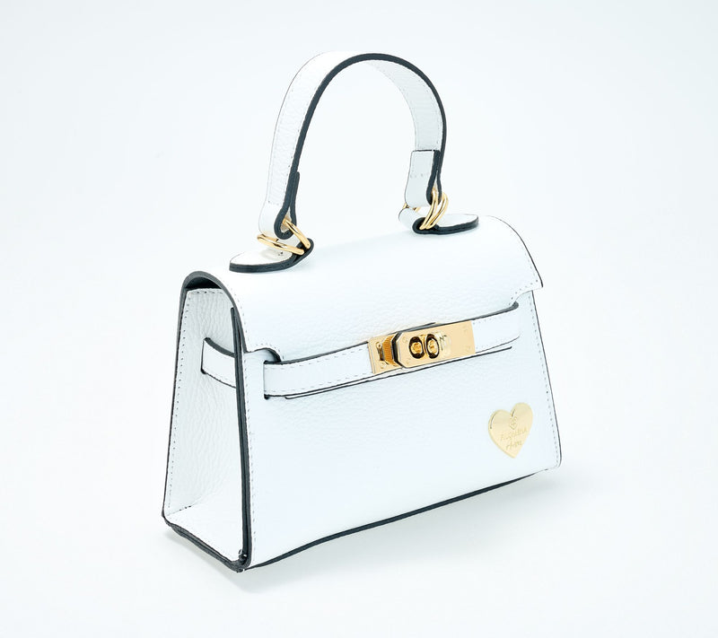 Filomena Amore Iconic Leather Lady Bag with Crossbody Strap — View 11