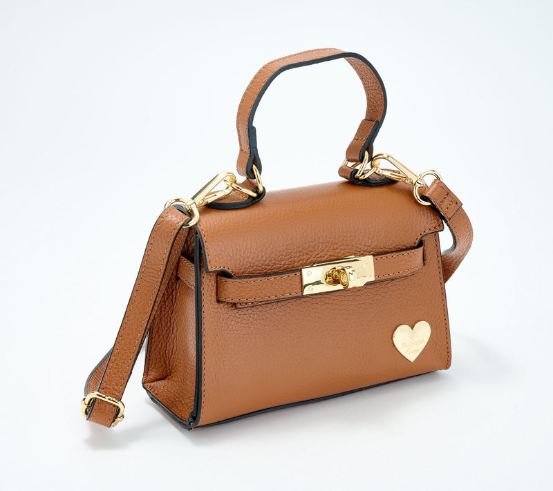 Filomena Amore Iconic Leather Lady Bag with Crossbody Strap — Main view
