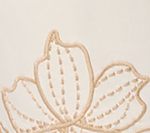 Susan Graver Regular Stretch Denim Floral Embroidery Hem Jean — View 2