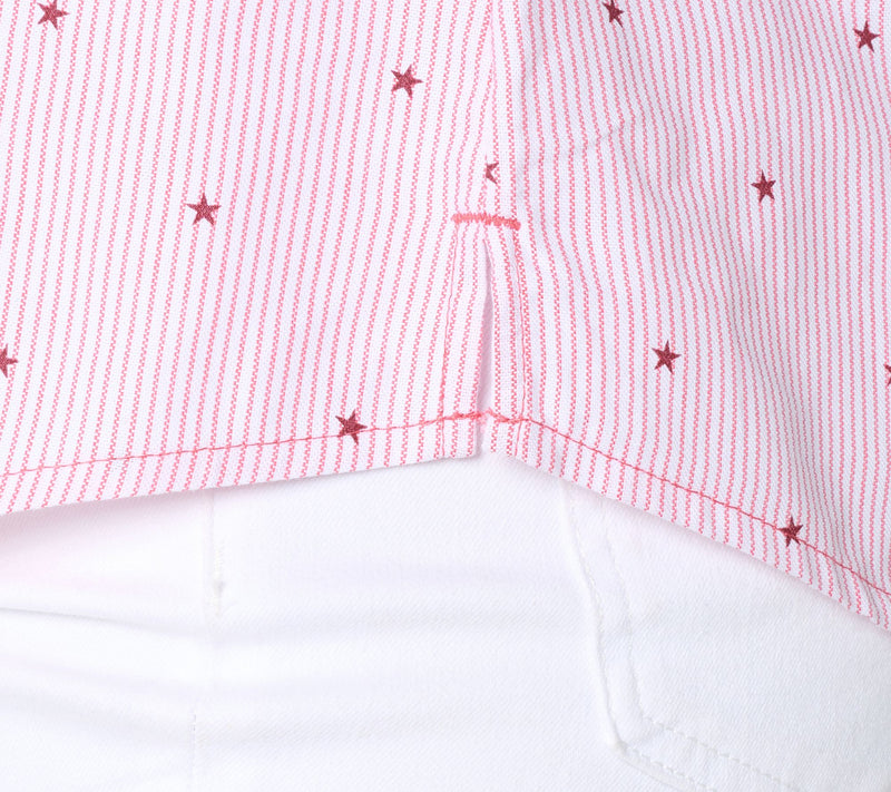 Joan Rivers Striped Oxford Modern Fit Button Front Shirt — View 6