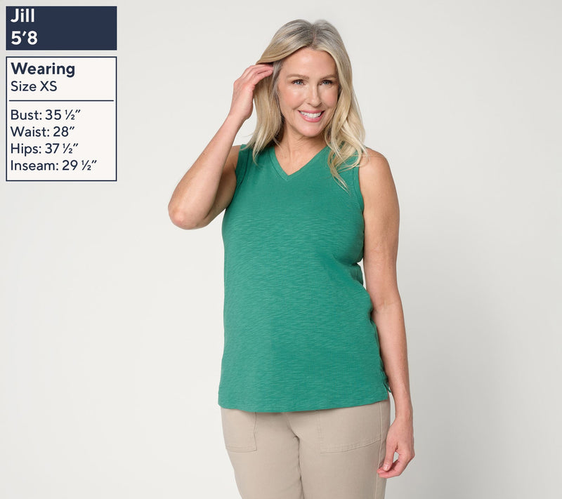 Joan Rivers Wardrobe Builders V-neck Tank — View 3