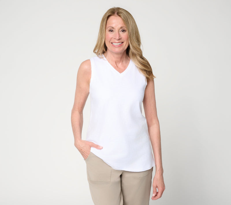 Joan Rivers Wardrobe Builders V-neck Tank — View 12