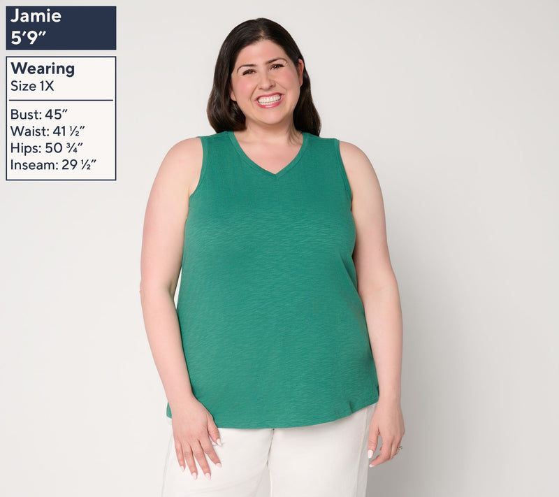 Joan Rivers Wardrobe Builders V-neck Tank — View 2