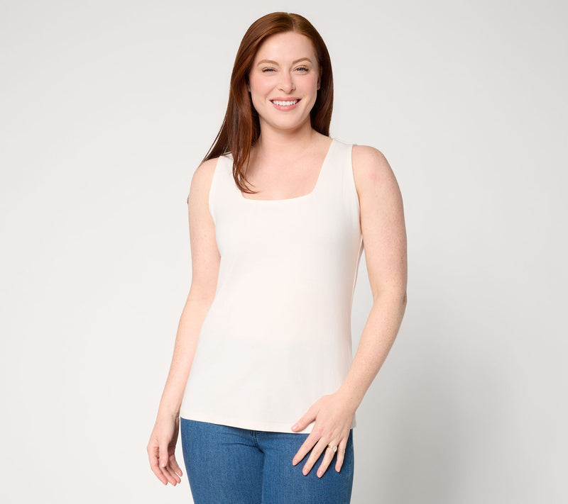 BEAUTIFUL by Lawrence Zarian Classic Knit Irresistible Square Neck Top — View 12