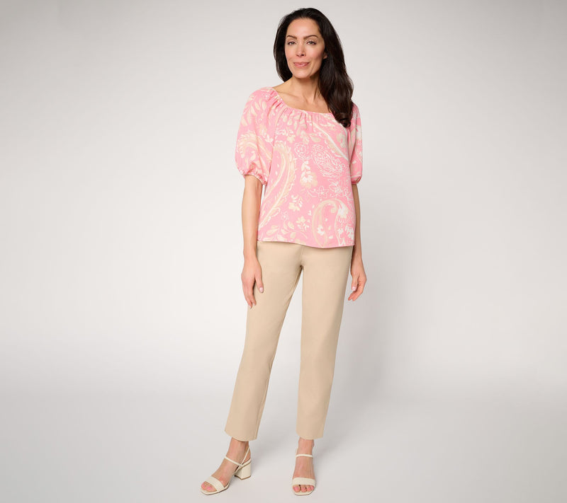 BEAUTIFUL by Lawrence Zarian Georgette Picture Perfect Paisley Blouse — View 5