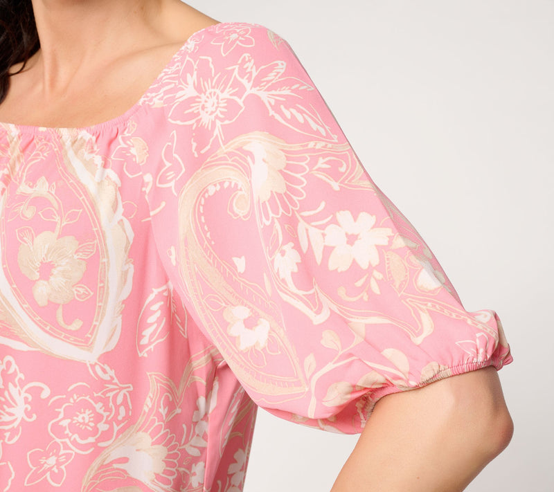 BEAUTIFUL by Lawrence Zarian Georgette Picture Perfect Paisley Blouse — View 6