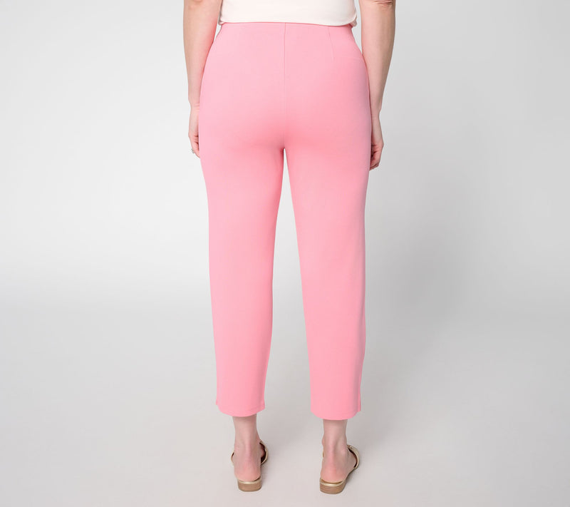 BEAUTIFUL by Lawrence Zarian Regular Silky Ponte Pintuck Crop Pant — View 6