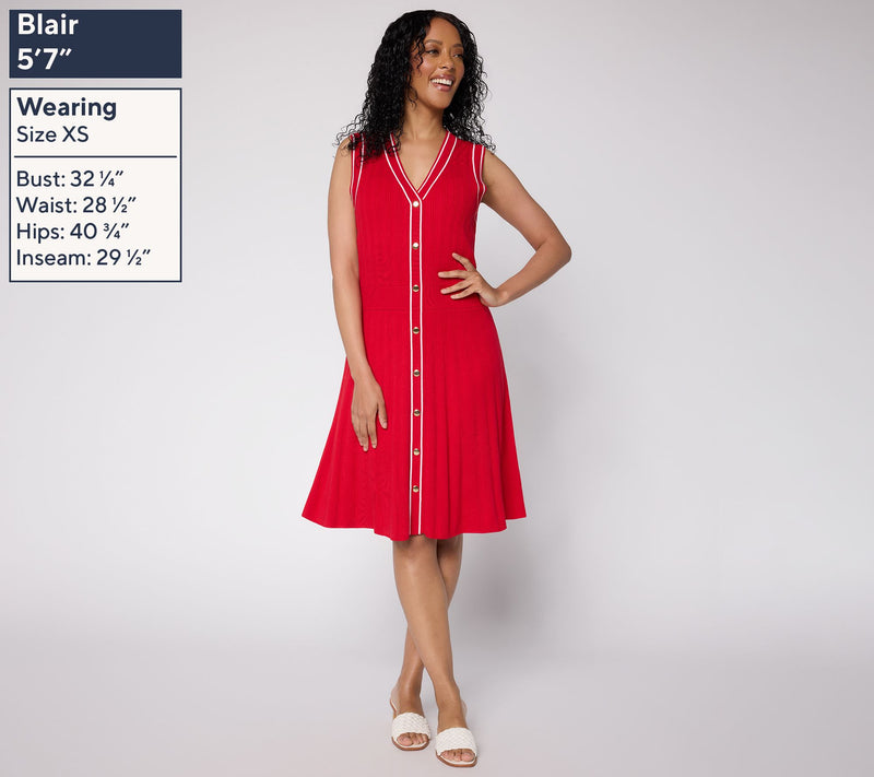 BEAUTIFUL by Lawrence Zarian Regular Novelty Stitch Dress — View 3