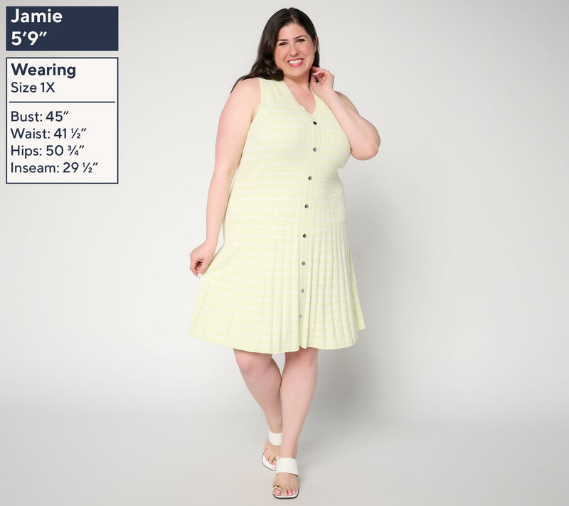 BEAUTIFUL by Lawrence Zarian Regular Novelty Stitch Dress — View 2