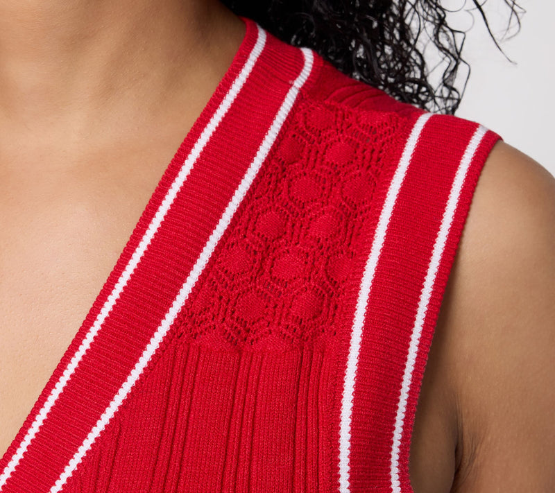 BEAUTIFUL by Lawrence Zarian Regular Novelty Stitch Dress — View 5