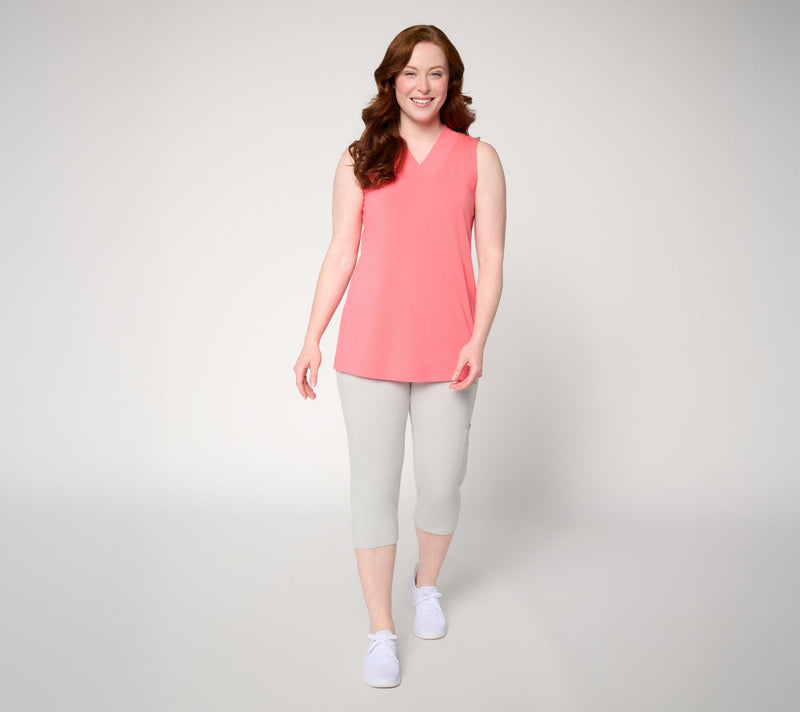 Denim & Co. Essentials Regular So Soft Jersey V-Neck Tunic — View 5