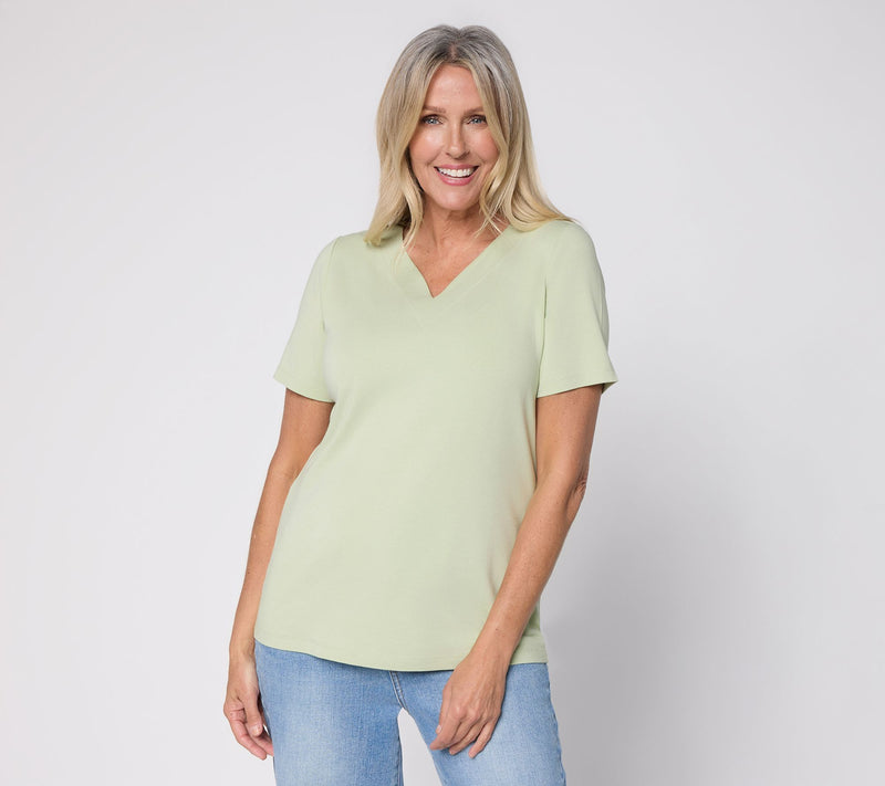 Denim & Co. Essentials So Soft Jersey Top with Sweetheart Neck — View 11