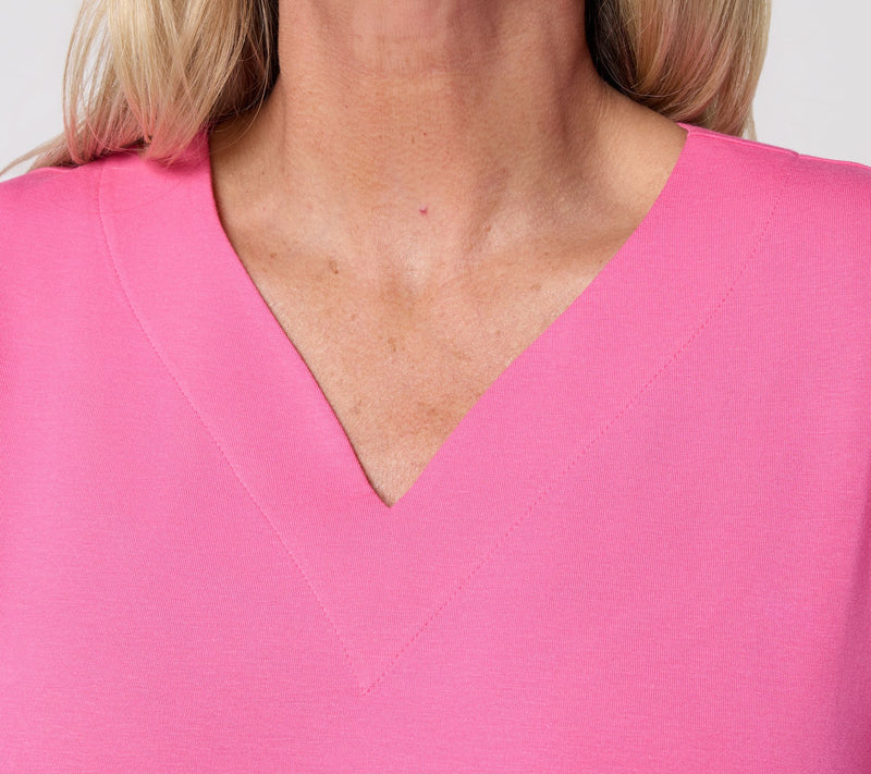 Denim & Co. Essentials So Soft Jersey Top with Sweetheart Neck — View 6