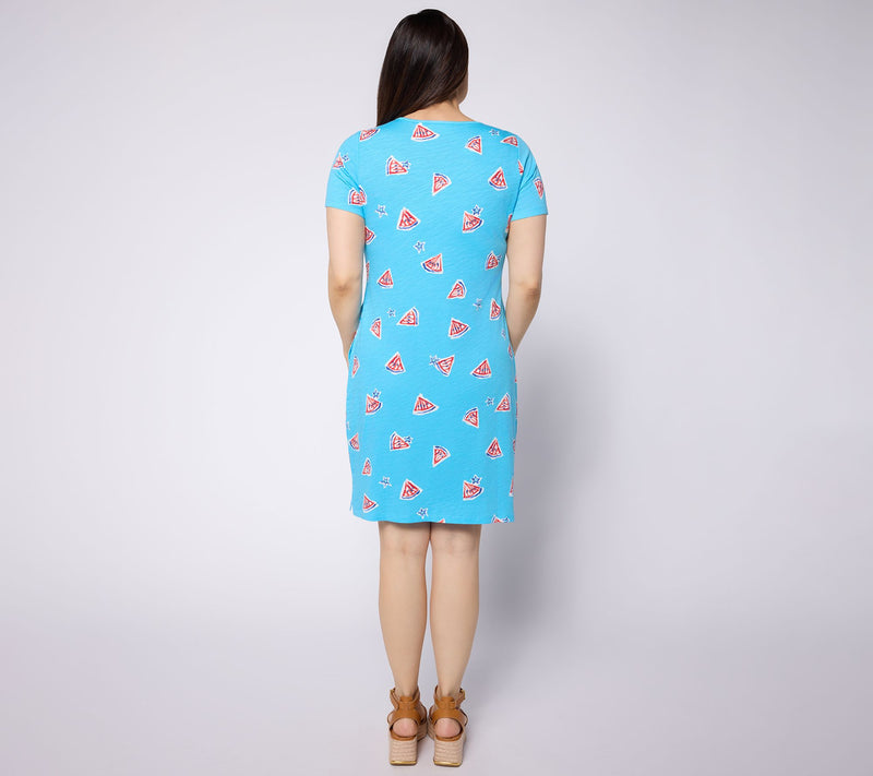 Quacker Factory A Slice of Americana Printed Dress — View 5