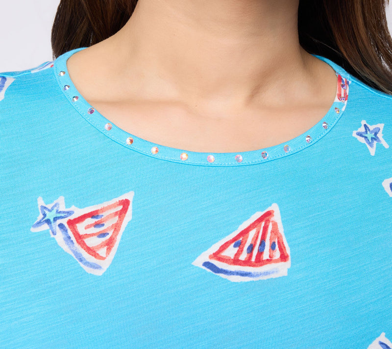 Quacker Factory A Slice of Americana Printed Dress — View 4