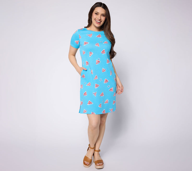 Quacker Factory A Slice of Americana Printed Dress — View 11