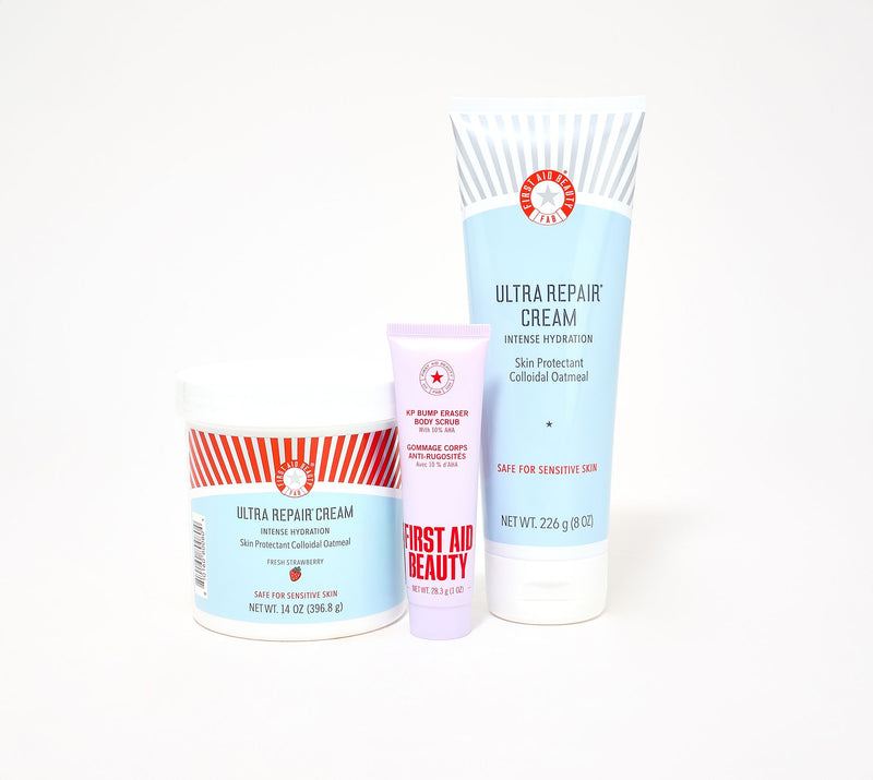 First Aid Beauty Ultra Repair Cream 14oz + 8oz Duo w/ Mini KP — View 8