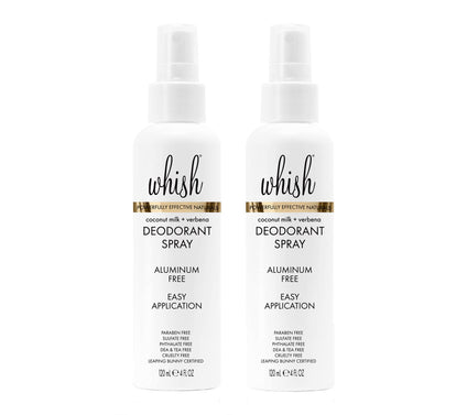 Whish Refreshing Deodorant 4oz Duo Spray
