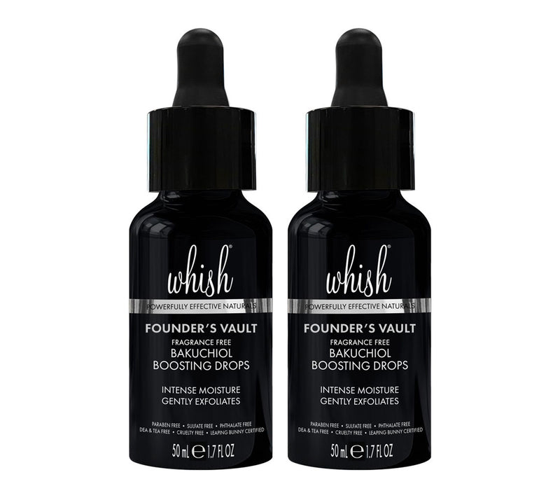 Whish Founders Vault 1.7oz Bakuchiol Boosting Drops Duo — View 2