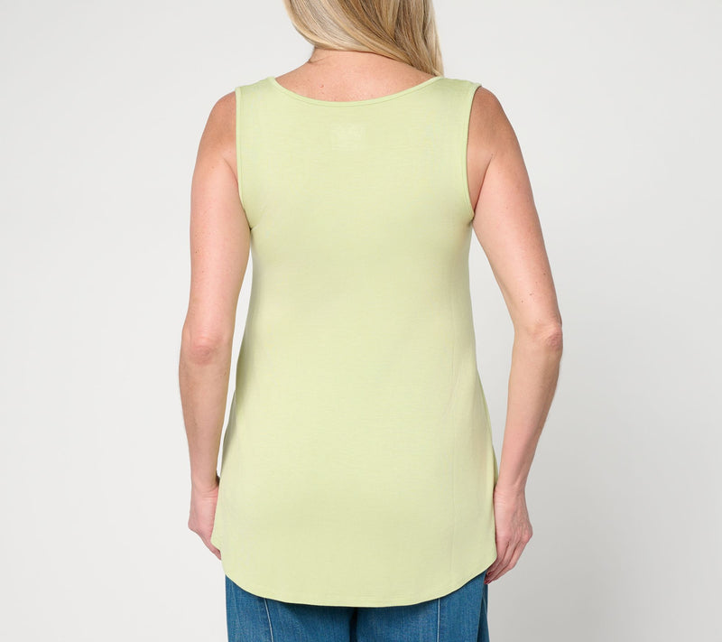 LOGO Layers by Lori Goldstein Curved Hem Classic Tank — View 4
