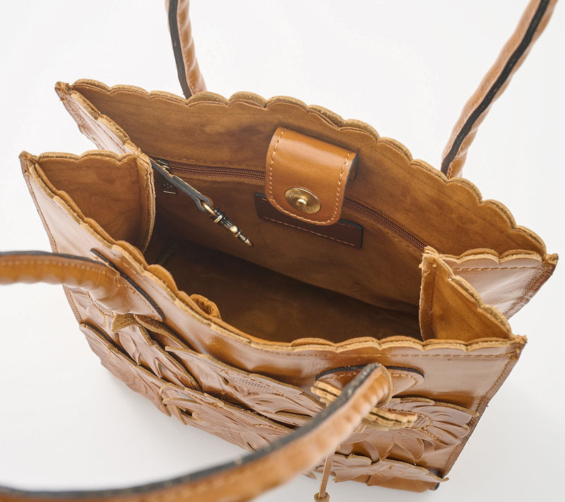 Patricia Nash Tooled Applique Leather Charline Tote — View 3