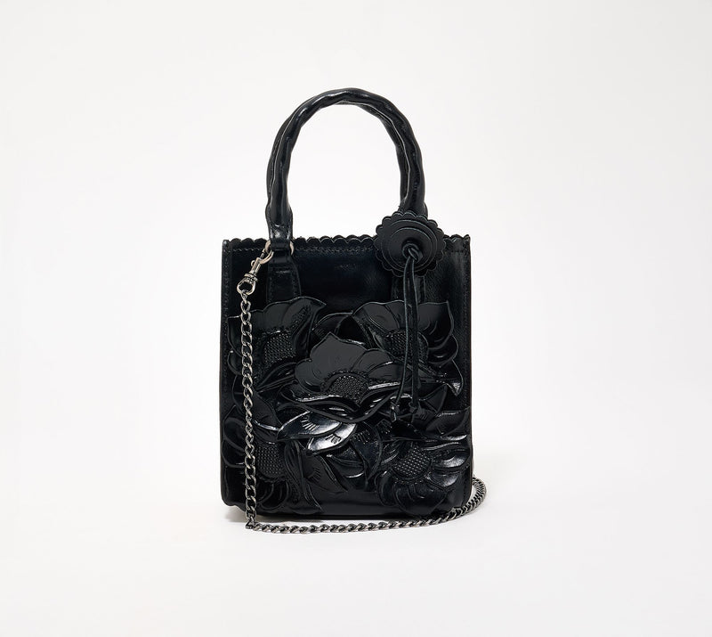 Patricia Nash Tooled Applique Leather Noella Crossbody — View 10