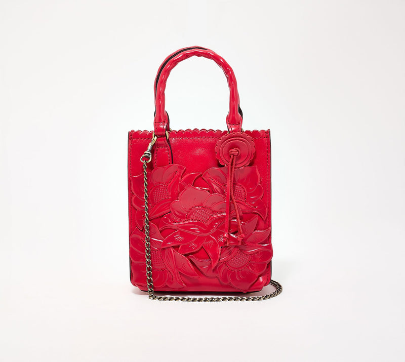 Patricia Nash Tooled Applique Leather Noella Crossbody — View 12