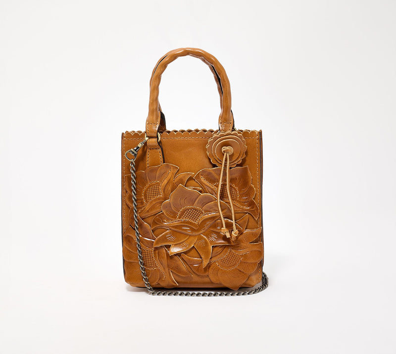 Patricia Nash Tooled Applique Leather Noella Crossbody — View 13