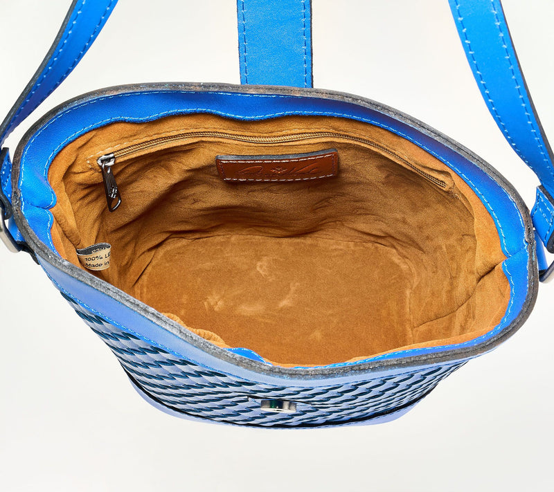 Patricia Nash Woven Leather Margaux Crossbody — View 3