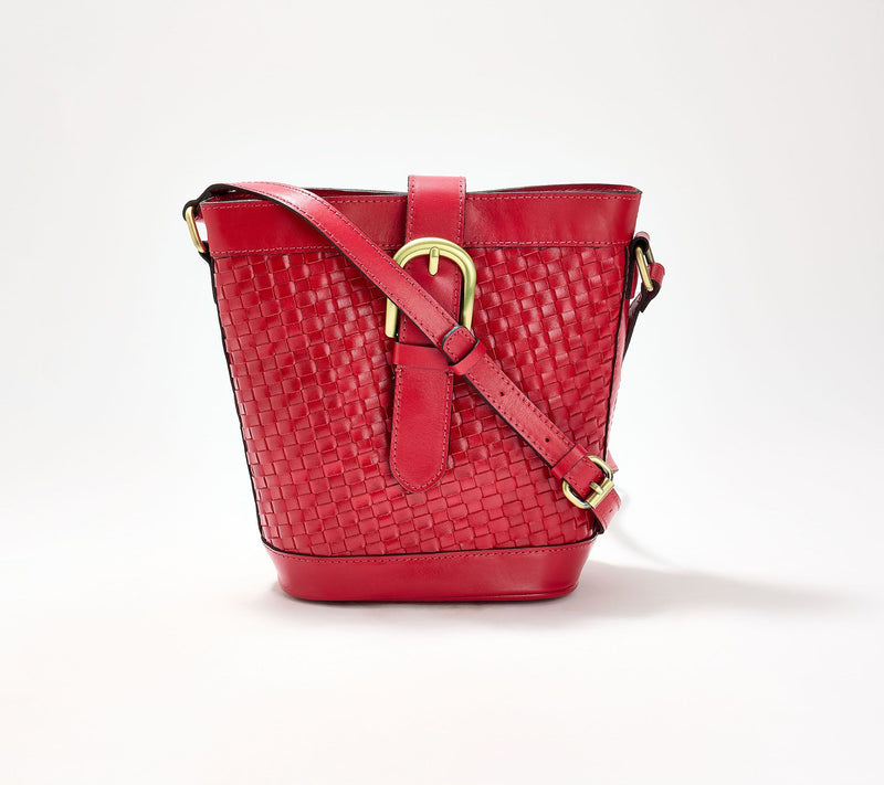 Patricia Nash Woven Leather Margaux Crossbody — View 10