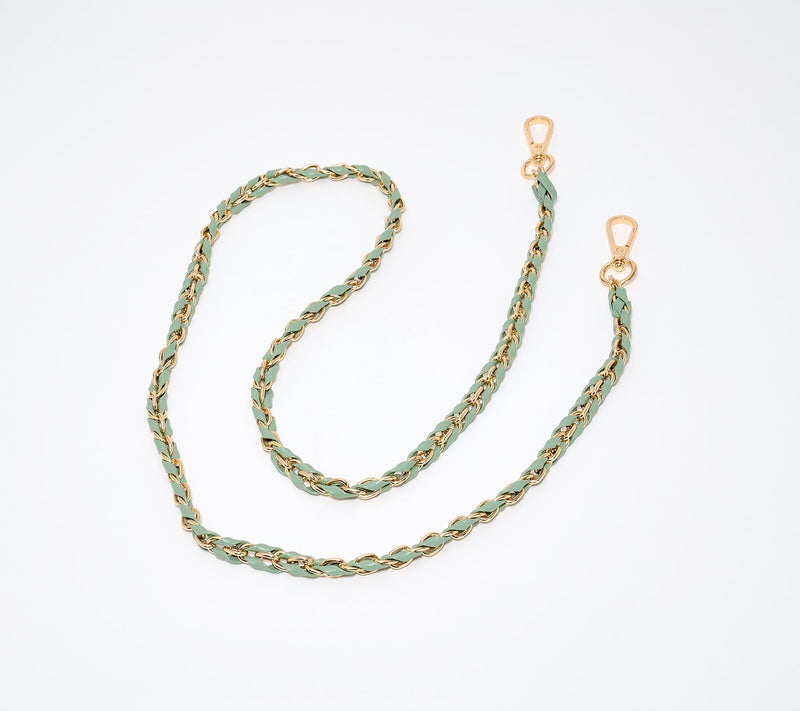 Pom Pom London Leather Chain Weave Strap — View 12