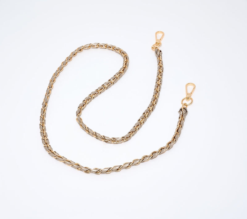 Pom Pom London Leather Chain Weave Strap — View 15