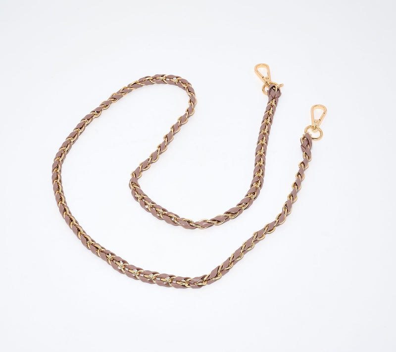Pom Pom London Leather Chain Weave Strap — View 16