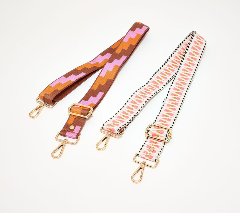 Pom Pom London Set of 2 Woven Crossbody Strap — View 14