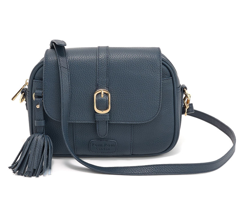 Pom Pom London Leather Buckle Crossbody — View 12