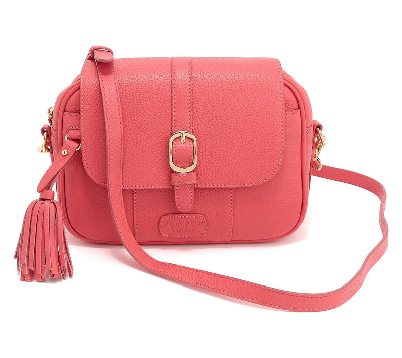 Pom Pom London Leather Buckle Crossbody — View 13