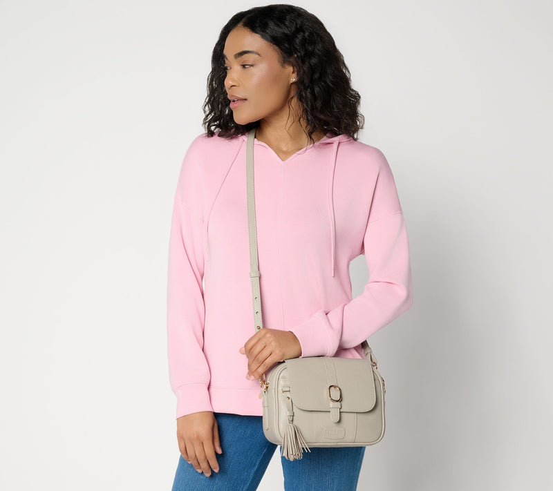Pom Pom London Leather Buckle Crossbody — View 4