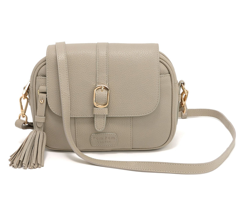 Pom Pom London Leather Buckle Crossbody — View 14