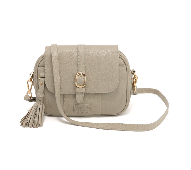 Pom Pom London Leather Buckle Crossbody — Main view