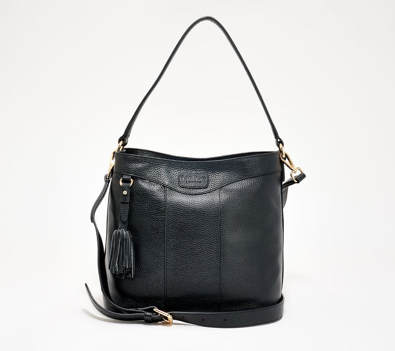 Pom Pom London Hampstead Leather Bucket Bag — View 15